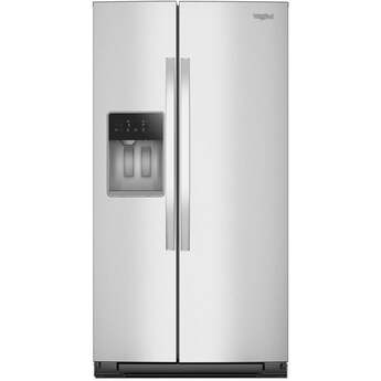 Whirlpool WRSF6536RZ 36-inch Standard Depth Side-by-Side Refrigerator Fingerprint-resistant Stainless Finish