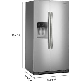 Whirlpool WRSF6536RZ 36-inch Standard Depth Side-by-Side Refrigerator Fingerprint-resistant Stainless Finish — thumbnail 14