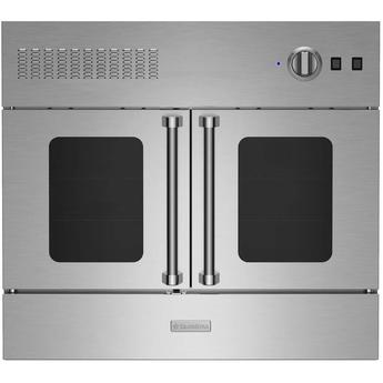 BlueStar BWO36AGSV2PLT  36 Inch Stainless Steel Gas Single Wall French Door Oven