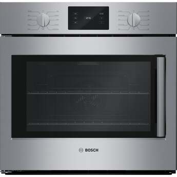 Bosch HBL5455LUC 500 Series, 30 Inch, Single Wall Oven, Stainless Steel, True European Stainless Steel