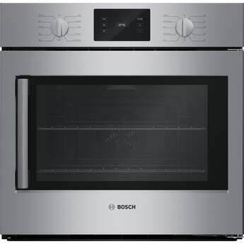 Bosch HBL5455RUC 500 Series, 30 Inch, Single Wall Oven, Stainless Steel, True European Stainless Steel