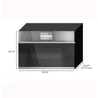 Cafe 30 Inch Built-In Smart Microwave Oven with 1.7 cu. ft. Total Capacity, 7" Full-Color LCD Touch Control, In-Oven Camera, Android OS and Advantium® Technology: Platinum Glass — thumbnail 6