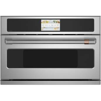 Cafe 30 Inch Built-In Smart Microwave Oven with 1.7 cu. ft. Total Capacity, Advantium Technology, 7" Full-Color LCD Touch Control, Convection, In-Oven Camera, Android OS and 950 Watts: Stainless Steel