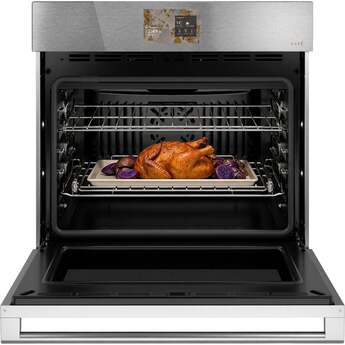 Cafe 30 Inch Smart Built-In Convection Single Wall Oven: Stainless — thumbnail 3