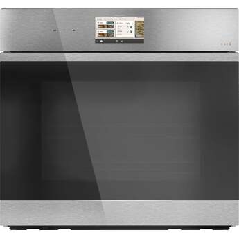 Cafe 30 Inch Smart Built-In Convection Single Wall Oven With In-Oven Camera And Voice-To-Open/Push-To-Open Door: Stainless