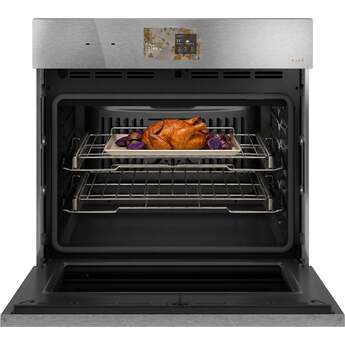 Cafe 30 Inch Smart Built-In Convection Single Wall Oven With In-Oven Camera And Voice-To-Open/Push-To-Open Door: Stainless — thumbnail 3