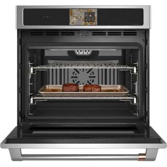 Cafe Professional Series 30 Inch Smart Built-In Convection Single Wall Oven With In-Oven Camera: Stainless — thumbnail 3