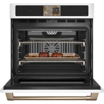 Cafe Professional Series 30 Inch Smart Built-In Convection Single Wall Oven With In-Oven Camera: Matte White — thumbnail 3