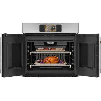 Cafe Professional Series 30 Inch Smart Built-In Convection Single Wall Oven With French-Doors: Stainless — thumbnail 3