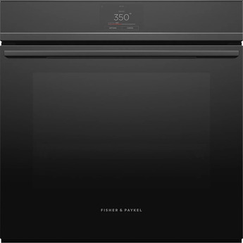 Fisher Paykel Series 9 Minimal 24" 3.0 cu. ft. Black Touchscreen Control with 16 Functions Self Clean Single Wall Oven