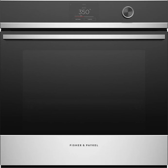Fisher Paykel Series 9 Contemporary 24" 3.0 cu. ft. Stainless Steel Touchscreen & Knob Control with 16 Functions Self Clean Single Wall Oven