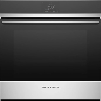 Fisher Paykel Series 9 Contemporary 24" 3.0 cu. ft. Stainless Steel Touchscreen Control with 16 Functions Self Clean Single Wall Oven