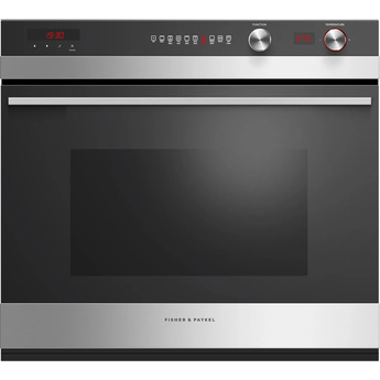 Fisher Paykel Contemporary 30" 4.1 cu. ft. Brushed Stainless Steel Electric Single Oven with 9 Functions