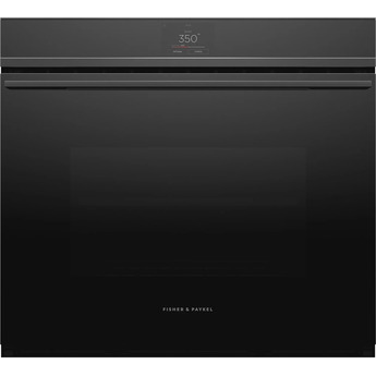 Fisher Paykel Series 9 Minimal 30" 4.1 cu. ft. Black Touchscreen Control with 17 Functions Self Clean Single Wall Oven