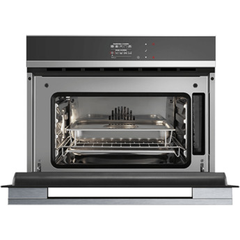 Fisher Paykel Contemporary 24" 1.3 Cu. Ft. Black Glass Built-In Combination Steam Oven - Convection — thumbnail 2