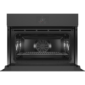 Fisher Paykel OS24NMTNB1 24 Inch Series 9 Minimal Handleless Compact Combination Steam Oven: Black Glass — thumbnail 2