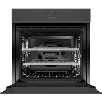 Fisher Paykel OS24SMTNB1 24 Inch Series 11 Minimal Handleless Combination Steam Oven: Black Black Glass — thumbnail 2