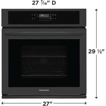 Frigidaire 27 Inch Built-In Single Electric Wall Oven: Black — thumbnail 6