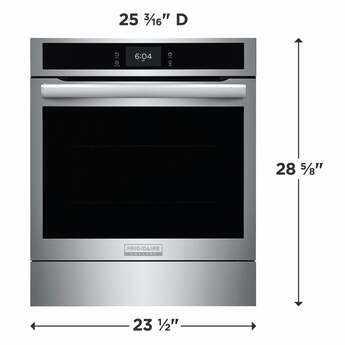 Frigidaire GCWS2438AW Gallery Series 24 Inch 2.8 cu. ft. Total Capacity Electric Single Wall Steam Oven in Stainless Steel — thumbnail 9