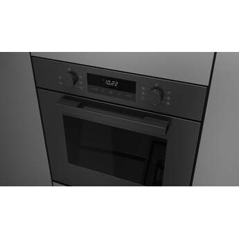 Fulgor Milano F1MSM24MB1 24 Inch Matteo 100 Series Convection Single Oven, Euro Height, Easy Matte Black — thumbnail 5