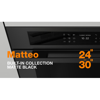 Fulgor Milano F7MSCO24MB1 24 Inch Matteo 700 Series Combi Convection Steam Oven: Matte Matte Black — thumbnail 13