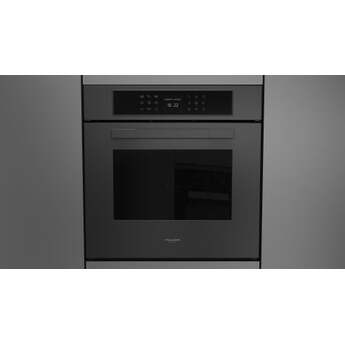 Fulgor Milano F7MSP24MB1 24 Inch Matteo 700 Series Convection Single Oven, Self Clean: Matte Matte Black
