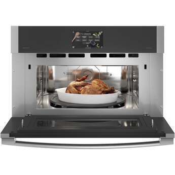 GE 30 Inch Single Electric Smart Wall Oven with 1.7 cu. ft. Convection Oven, Advantium Technology, Speedcook (120V), Steam Clean, In-Oven Camera, and 7" Touchscreen Display: Stainless Steel — thumbnail 22