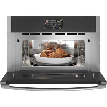 GE 30 Inch Single Electric Smart Wall Oven with 1.7 cu. ft. Convection Oven, Advantium Technology, Speedcook (120V), Steam Clean, In-Oven Camera, and 7" Touchscreen Display: Stainless Steel — thumbnail 24