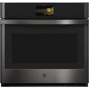 GE Profile 30" Black Stainless Steel Electric Single Wall Oven - Convection