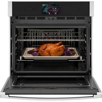GE Profile 30 Inch Smart Built-In Convection Single Wall Oven With No Preheat Air Fry, Precision Cooking, and Microphone: Stainless Steel — thumbnail 4