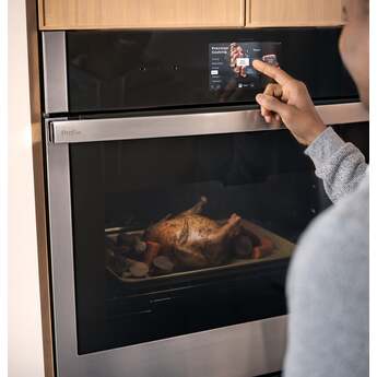 GE Profile 30 Inch Smart Built-In Convection Single Wall Oven With No Preheat Air Fry, Precision Cooking, and Microphone: Stainless Steel — thumbnail 6