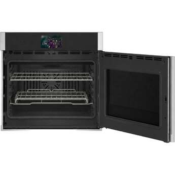 GE Profile 30 Inch Smart Built-In Convection Single Wall Oven With No Preheat Air Fry, Precision Cooking, and Microphone: Stainless Steel, Right Hinge — thumbnail 2