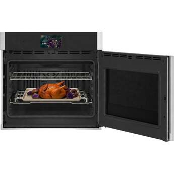 GE Profile 30 Inch Smart Built-In Convection Single Wall Oven With No Preheat Air Fry, Precision Cooking, and Microphone: Stainless Steel, Right Hinge — thumbnail 3