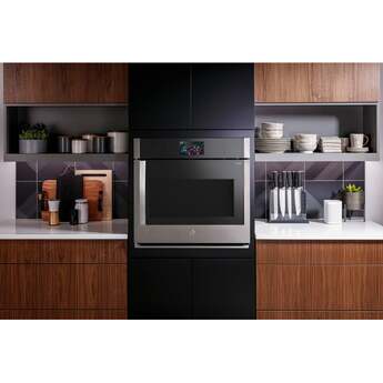 GE Profile 30 Inch Smart Built-In Convection Single Wall Oven With No Preheat Air Fry, Precision Cooking, and Microphone: Stainless Steel, Right Hinge — thumbnail 4