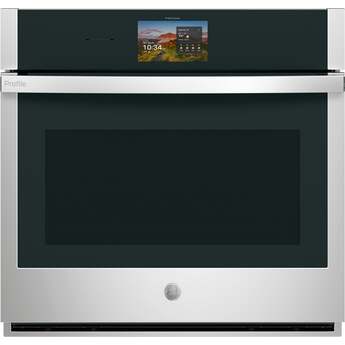 GE Profile 30 Inch Smart Built-In Convection Single Wall Oven Stainless With In-Oven Camera, No Preheat Air Fry, and Microphone: Stainless Steel