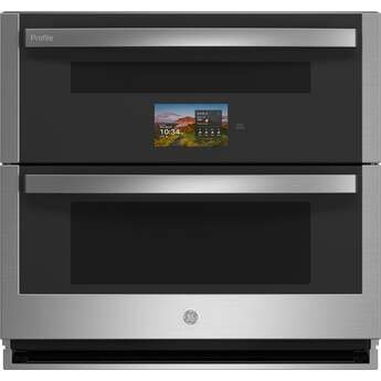 GE Profile 30 Inch Smart Built-In Twin Flex Convection Wall Oven: Stainless S...