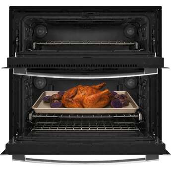 GE Profile 30 Inch Smart Built-In Twin Flex Convection Wall Oven: Stainless Steel — thumbnail 3