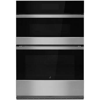 Jenn Air 30 Inch Double Combination Smart Electric Wall Oven with 6.4 cu. ft. Oven Capacity, MultiMode True Convection System, Air Fry, Speed-Cook and 7.8 Full-Color Ultra Wide LCD Display: Noir — thumbnail 5