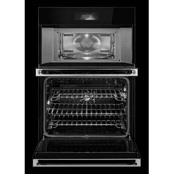 Jenn Air 30 Inch Double Combination Smart Electric Wall Oven with 6.4 cu. ft. Oven Capacity, MultiMode True Convection System, Air Fry, Speed-Cook and 7.8 Full-Color Ultra Wide LCD Display: Noir — thumbnail 9