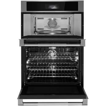 Jenn Air 30 Inch Double Combination Smart Electric Wall Oven with 6.4 cu. ft. Oven Capacity, V2? Vertical Dual-Fan True Convection, Air Fry, Speed-Cook and 7.8 Full-Color Ultra Wide LCD Display: Rise — thumbnail 11