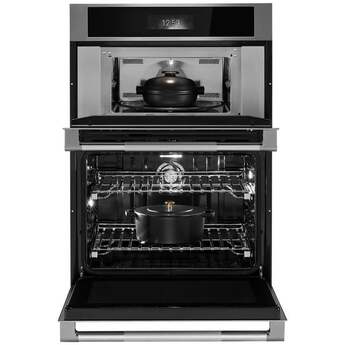 Jenn Air 30 Inch Double Combination Smart Electric Wall Oven with 6.4 cu. ft. Oven Capacity, V2? Vertical Dual-Fan True Convection, Air Fry, Speed-Cook and 7.8 Full-Color Ultra Wide LCD Display: Rise — thumbnail 15