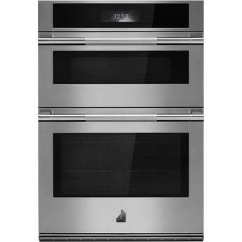 Jenn Air 30 Inch Double Combination Smart Electric Wall Oven with 6.4 cu. ft. Oven Capacity, V2? Vertical Dual-Fan True Convection, Air Fry, Speed-Cook and 7.8 Full-Color Ultra Wide LCD Display: Rise — thumbnail 3