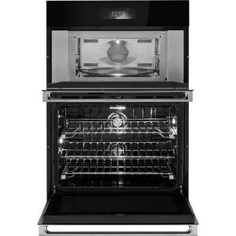 Jenn Air 30 Inch Double Combination Smart Electric Wall Oven with 6.4 cu. ft. Oven Capacity, V2? Vertical Dual-Fan True Convection, Air Fry, Speed-Cook and 7.8 Full-Color Ultra Wide LCD Display: Noir — thumbnail 10