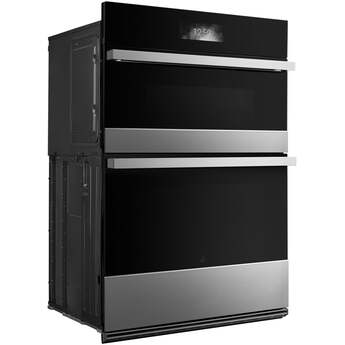 Jenn Air 30 Inch Double Combination Smart Electric Wall Oven with 6.4 cu. ft. Oven Capacity, V2? Vertical Dual-Fan True Convection, Air Fry, Speed-Cook and 7.8 Full-Color Ultra Wide LCD Display: Noir — thumbnail 3