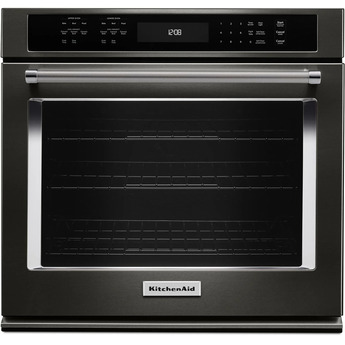Kitchen Aid KitchenAid 27" Black Stainless Steel Electric Wall Oven - Convection