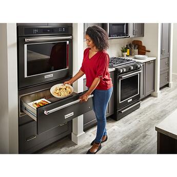 Kitchen Aid KitchenAid 27" Black Stainless Steel Electric Wall Oven - Convection — thumbnail 3