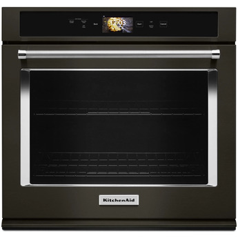 Kitchen Aid KitchenAid 30" 5.0 cu. ft. Black Stainless Steel Electric Single Wall Oven with