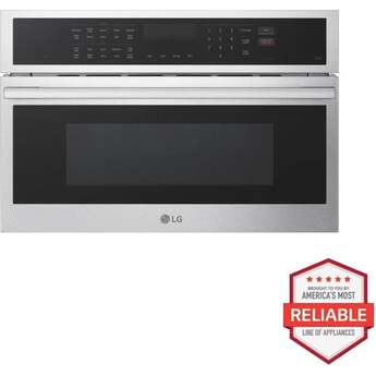 LG 30 Inch 1.7 Cu. Ft. Built-In Microwave With Convection And Air Fry: Stainless Steel