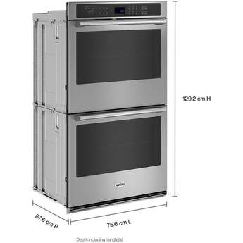 Maytag 30 Inch 10.0 Cu. Ft. Electric Double Wall Oven With Evenair True Convection, Dual-Rack Air Fry, Power Preheat And Steam Clean: Stainless Steel — thumbnail 18