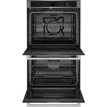 Maytag 30 Inch 10.0 Cu. Ft. Electric Double Wall Oven With Evenair True Convection, Dual-Rack Air Fry, Power Preheat And Steam Clean: Stainless Steel — thumbnail 8